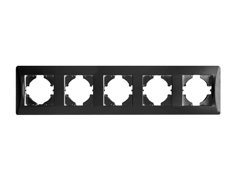 Рамка 5 постов (антрацит) серия BW 0