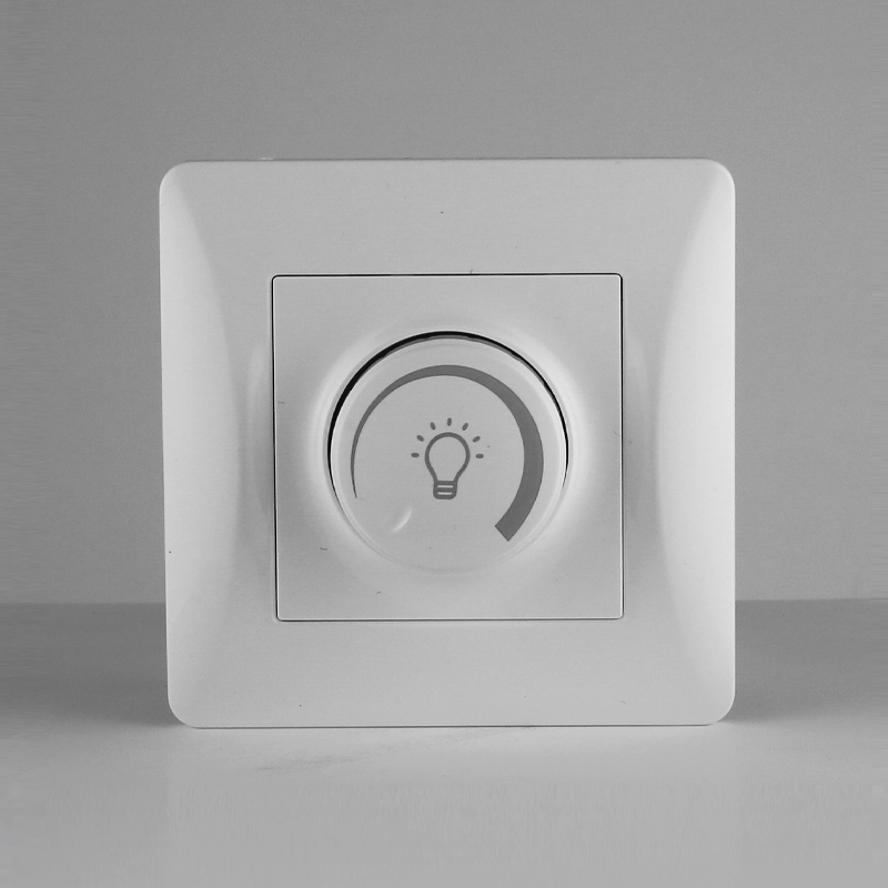 Светорегулятор поворотный (диммер) для светодиодных ламп, 2 направления, 125-250V, 200W (белый) 0