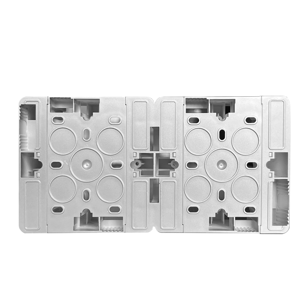 Коробка накладная квадратная на 2 поста, 86х86 (серебристый) 0