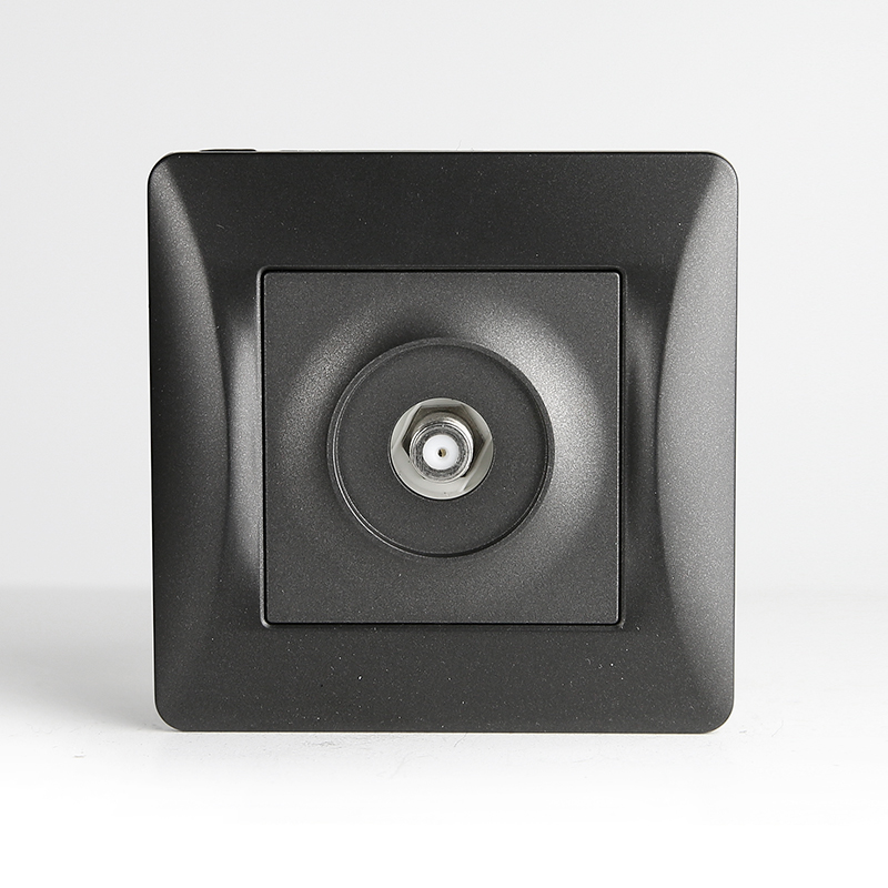 TV розетка одиночная (антрацит) 0