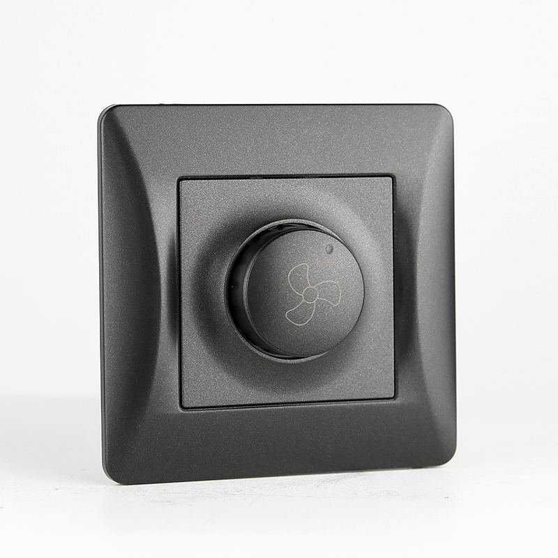 Регулятор скорости вентилятора поворотный, 220-250V, 300VA (антрацит) 0