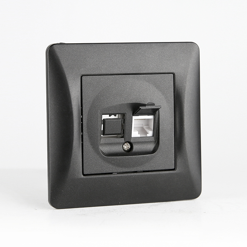 Розетка информационная cat.3 (антрацит) 0