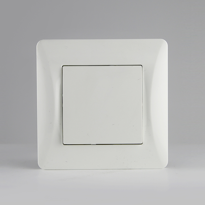 Переключатель одноклавишный перекрестный (белый) 0