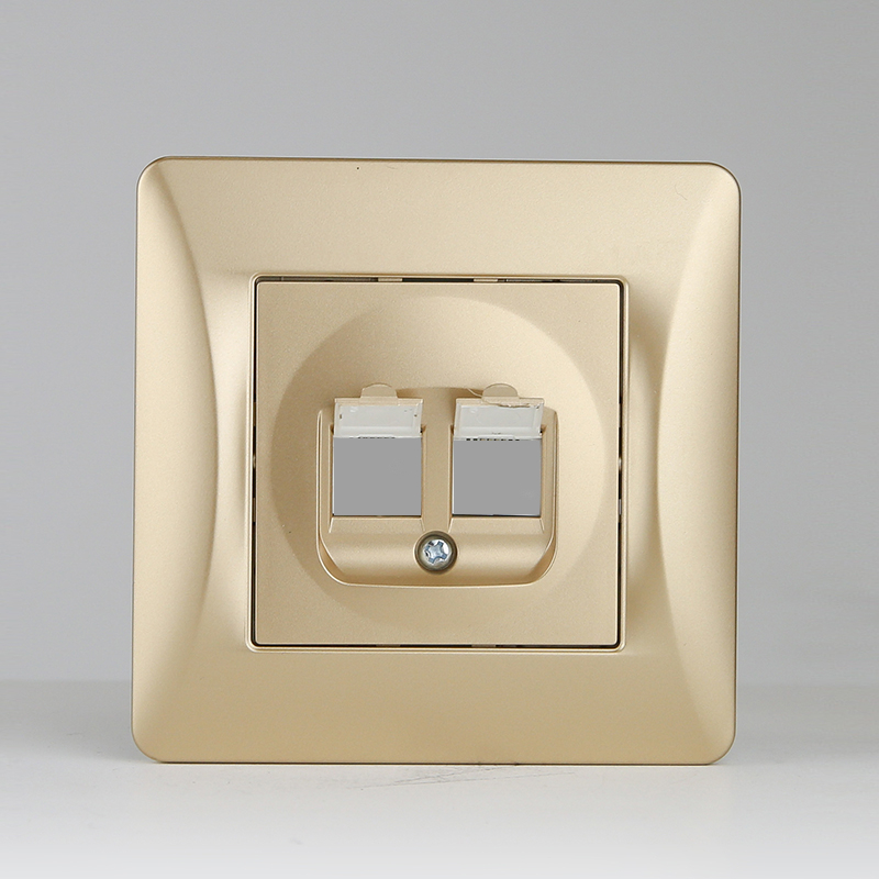 Суппорт для розетки информационной 2 порта (песочный) 0