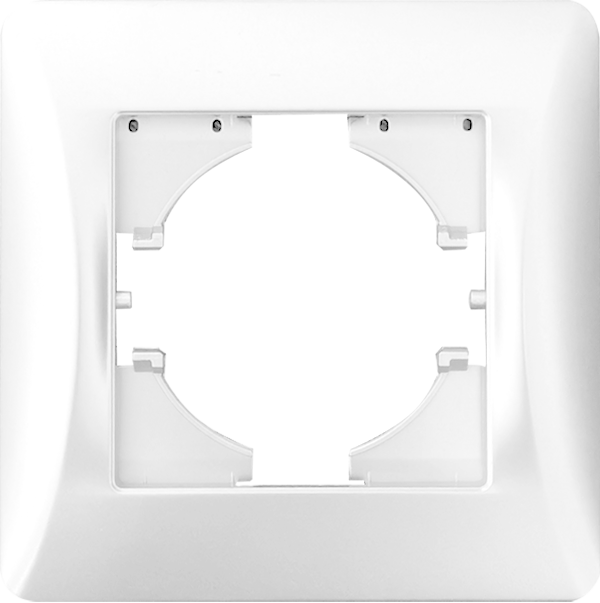 Рамка 1 пост (белый) серия BW 0