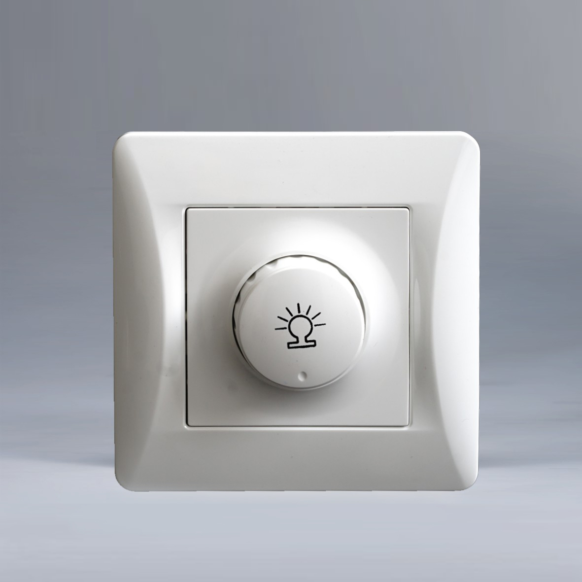 Светорегулятор поворотный (диммер), 125-250V, 500W (белый) 0