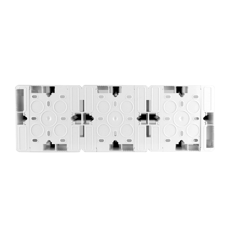 Коробка накладная квадратная на 3 поста, 86х86 (белый) 0