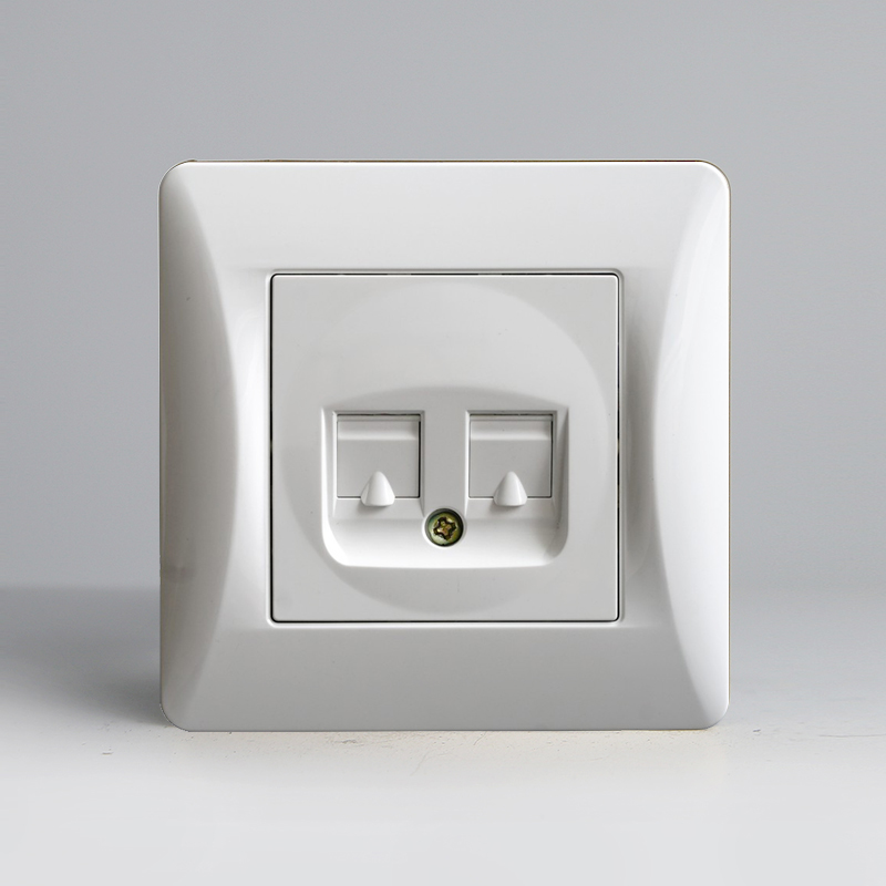 Розетка информационная, cat.3+cat.6 (белый) 0