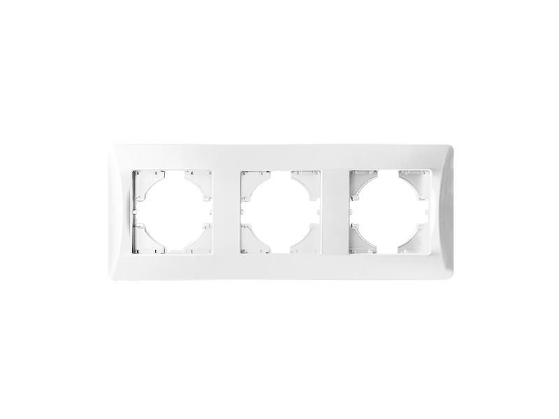 Рамка 3 поста (белый) серия BW 0